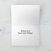 オオカミ人男性ハロウィンカード シーズンカード (内部)