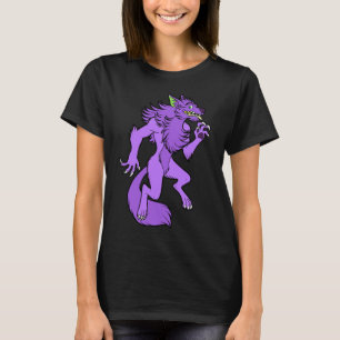 オオカミ人紫 Tシャツ
