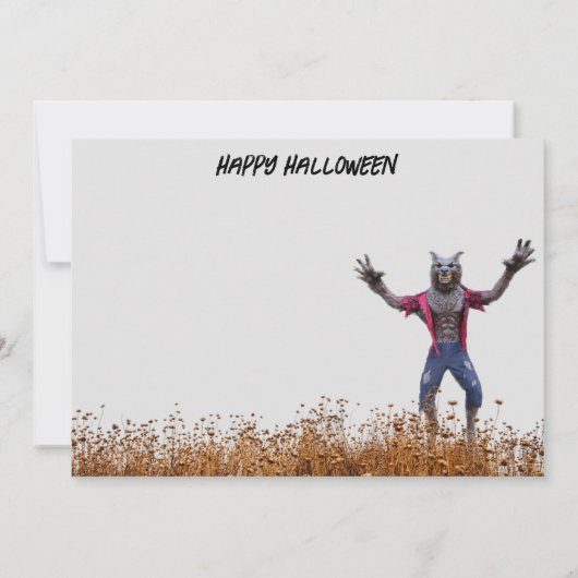 オオカミ人葉書 (裏面)