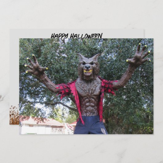 オオカミ人葉書 (正面/裏面)