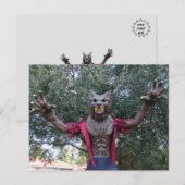 オオカミ人葉書 ポストカード (正面/裏面)