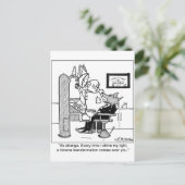 オオカミ人連れの歯科医 ポストカード (スタンド正面)