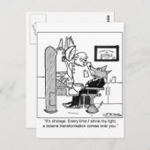 オオカミ人連れの歯科医 ポストカード (正面/裏面)