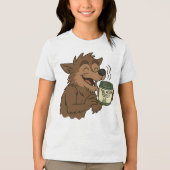 オオカミ人馬鹿ムーンフォレストキャンドル トライブレンドＴシャツ (正面)