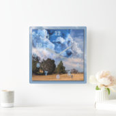 オオカミ兄弟 スクエア壁時計 (ホーム)