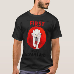 オオカミ先住民アメリカ祖先がここに来た Tシャツ