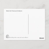 オオカミ写真 ポストカード (裏面)