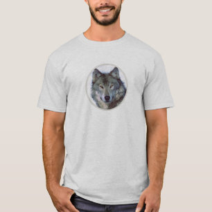 オオカミ動物のトーテム Tシャツ