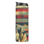 オオカミ国旗 タンブラー (回転右)