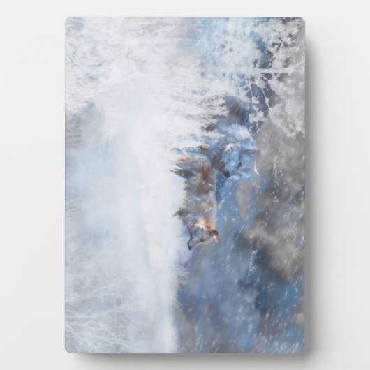 オオカミ地域 フォトプラーク (正面)