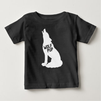 オオカミ子犬のTシャツ ベビーTシャツ