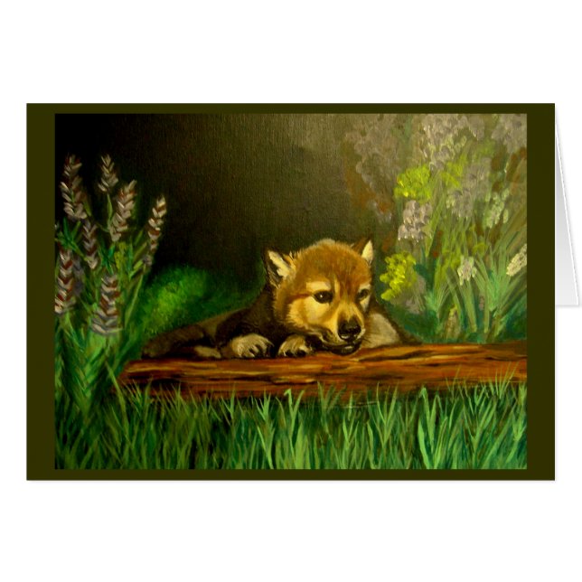 オオカミ子犬 (正面横)