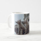 オオカミ子犬 コーヒーマグカップ (正面左)
