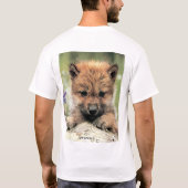 オオカミ子犬 Tシャツ (裏面)