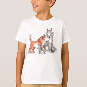 オオカミ家族はTシャツをからかいます Tシャツ