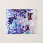 オオカミ家族 ジグソーパズル (横)