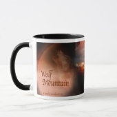 オオカミ山の芸術のマグ マグカップ (左)