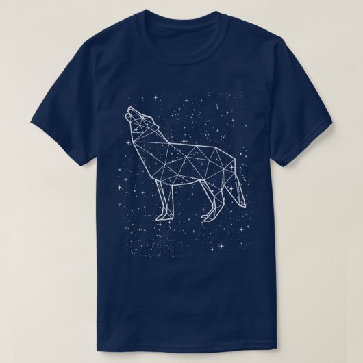 オオカミ干支の星占い標識占星術 Tシャツ (デザイン正面)