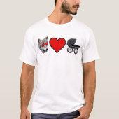 "オオカミ愛しますベビー"を Tシャツ (正面)