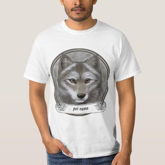 オオカミ愛の思い出 Tシャツ (正面)
