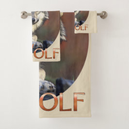 オオカミ愛好家 バスタオルセット