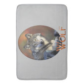 オオカミ愛好家 バスマット (正面縦)