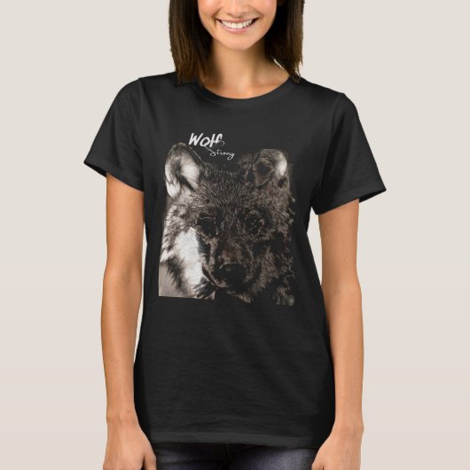 オオカミ捕食者 Tシャツ (正面)