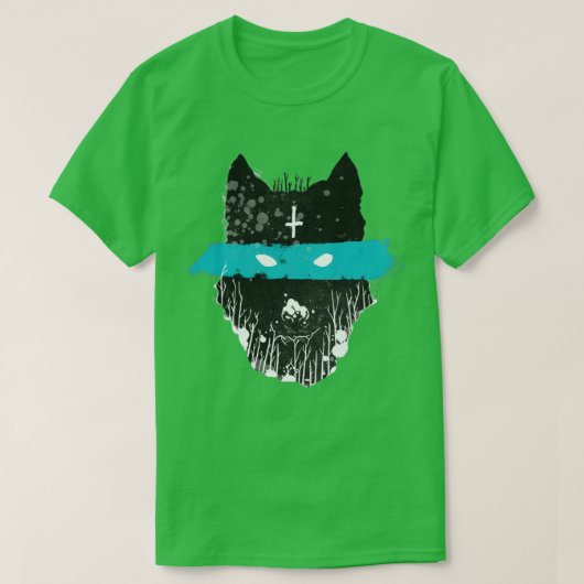 オオカミ教 Tシャツ (デザイン正面)