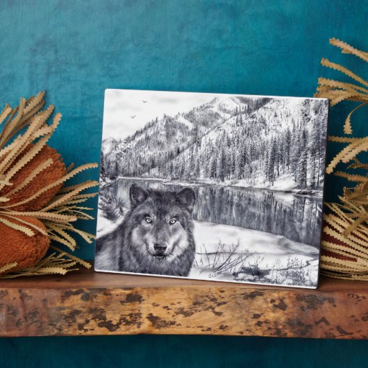 オオカミ斑 フォトプラーク (側面)