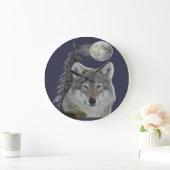 オオカミ時計 ラージ壁時計 (ホーム)