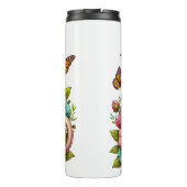 オオカミ母:パップ、花、母の日 タンブラー (裏面)