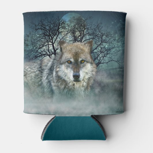 オオカミ満月の霧 缶クーラー (正面)