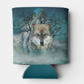 オオカミ満月の霧 缶クーラー (裏面)