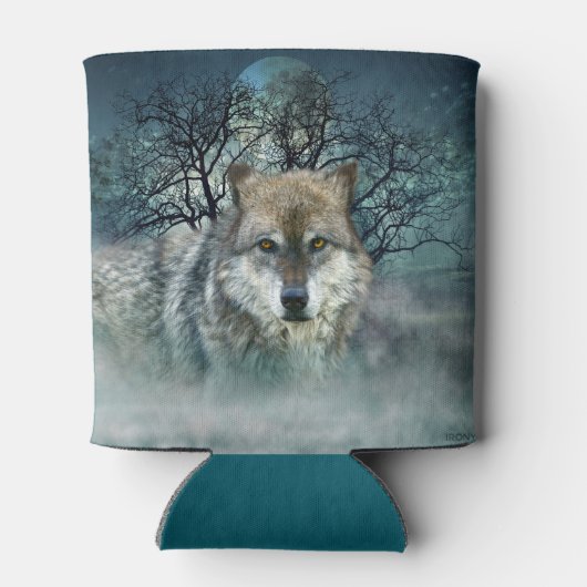 オオカミ満月の霧 缶クーラー (裏面)