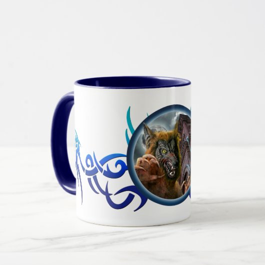 オオカミ満月 マグカップ (正面左)