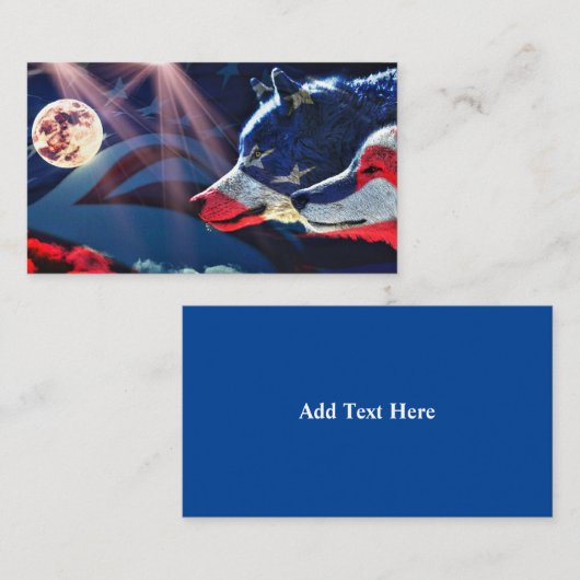 オオカミ満月 名刺 (正面/裏面)