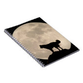 オオカミ犬のノートのシベリアンハスキージャーナル本 ノートブック (右側)