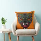 オオカミ狩りオレンジ クッション (椅子)