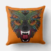 オオカミ狩りオレンジ クッション (裏面)