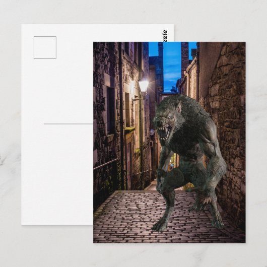 オオカミ男 ポストカード (正面/裏面)