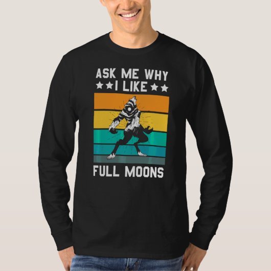 オオカミ私は満月が好き Tシャツ (正面)