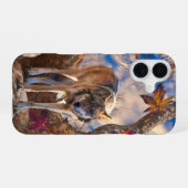 オオカミ秋展望台 iPhone 16ケース (裏面横)