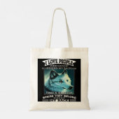 オオカミ自分の後ろでゴシップをする人が大好き トートバッグ (裏面)