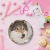 オオカミ野生動物5th誕生日パーティーボーイ ペーパープレート (パーティー)