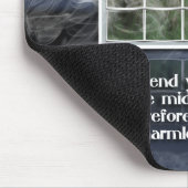 オオカミ間のMatthewの10:16の聖書の引用文のヒツジ マウスパッド (コーナー)