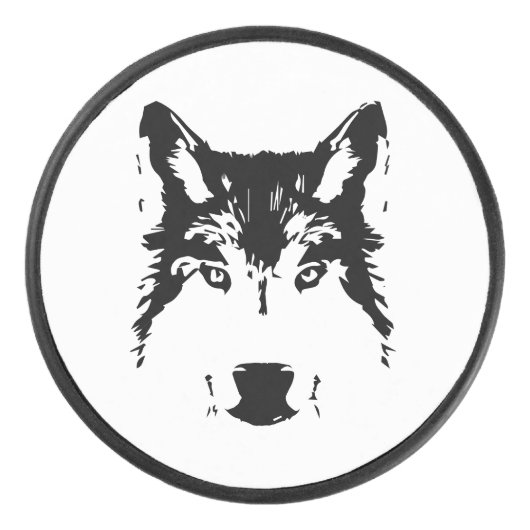 オオカミ頭 アイスホッケーパック (正面)