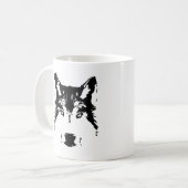 オオカミ頭 コーヒーマグカップ (正面左)