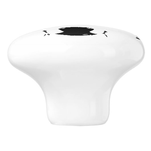 オオカミ頭 セラミックノブ (側面)