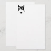 オオカミ頭 便箋 (正面/裏面)