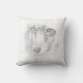 オオカミ顔 クッション (正面)